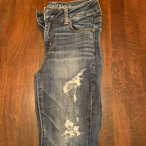 Medium Wash Distressed Jeans
